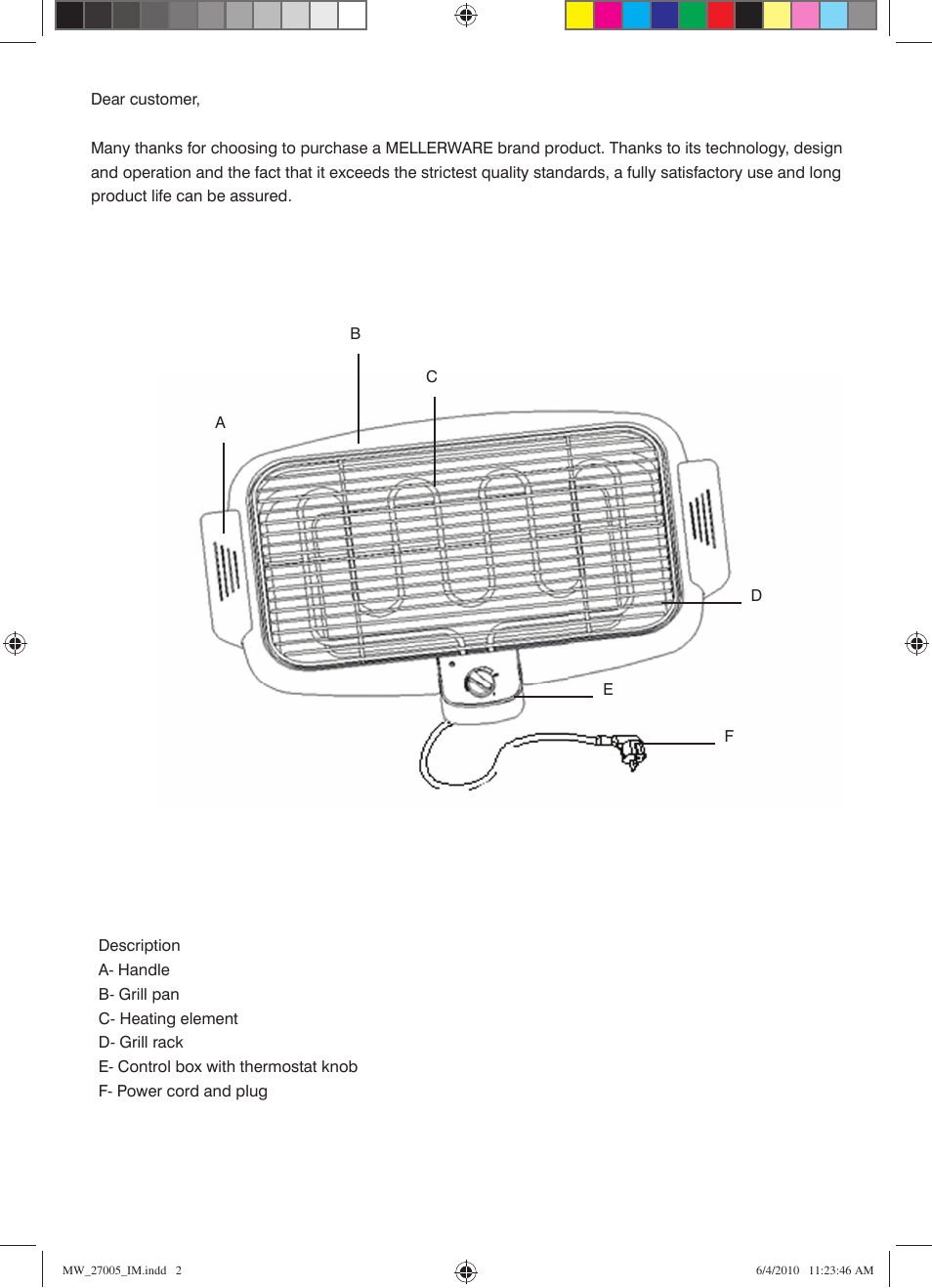 Mellerware 27005 User Manual | Page 2 / 6