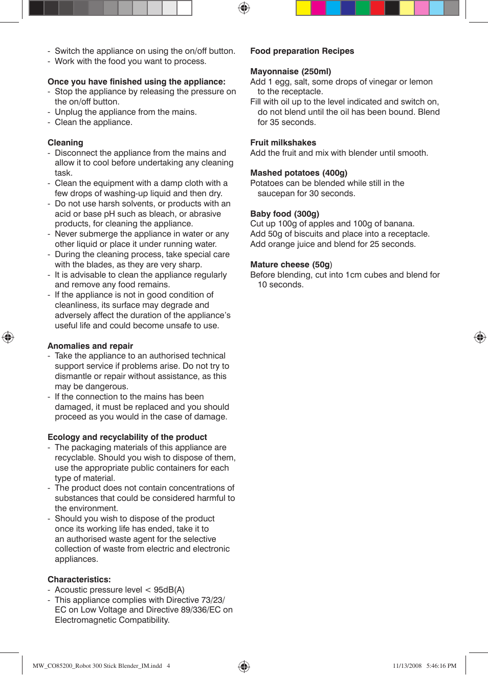 Mellerware ROBOT 300 85200 User Manual | Page 4 / 5