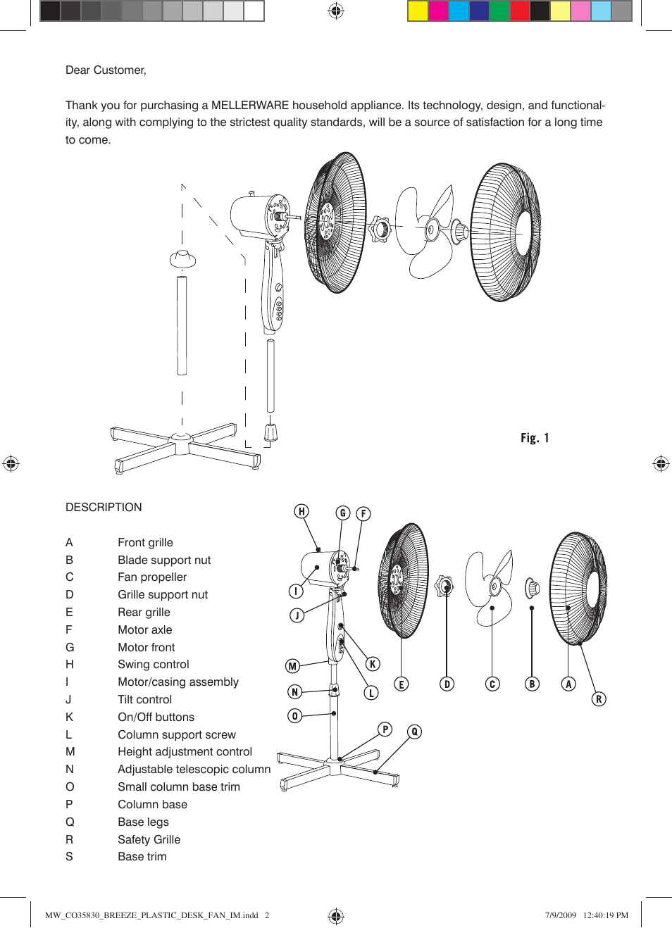 Mellerware 3 5 8 3 05 0 W User Manual | Page 2 / 6