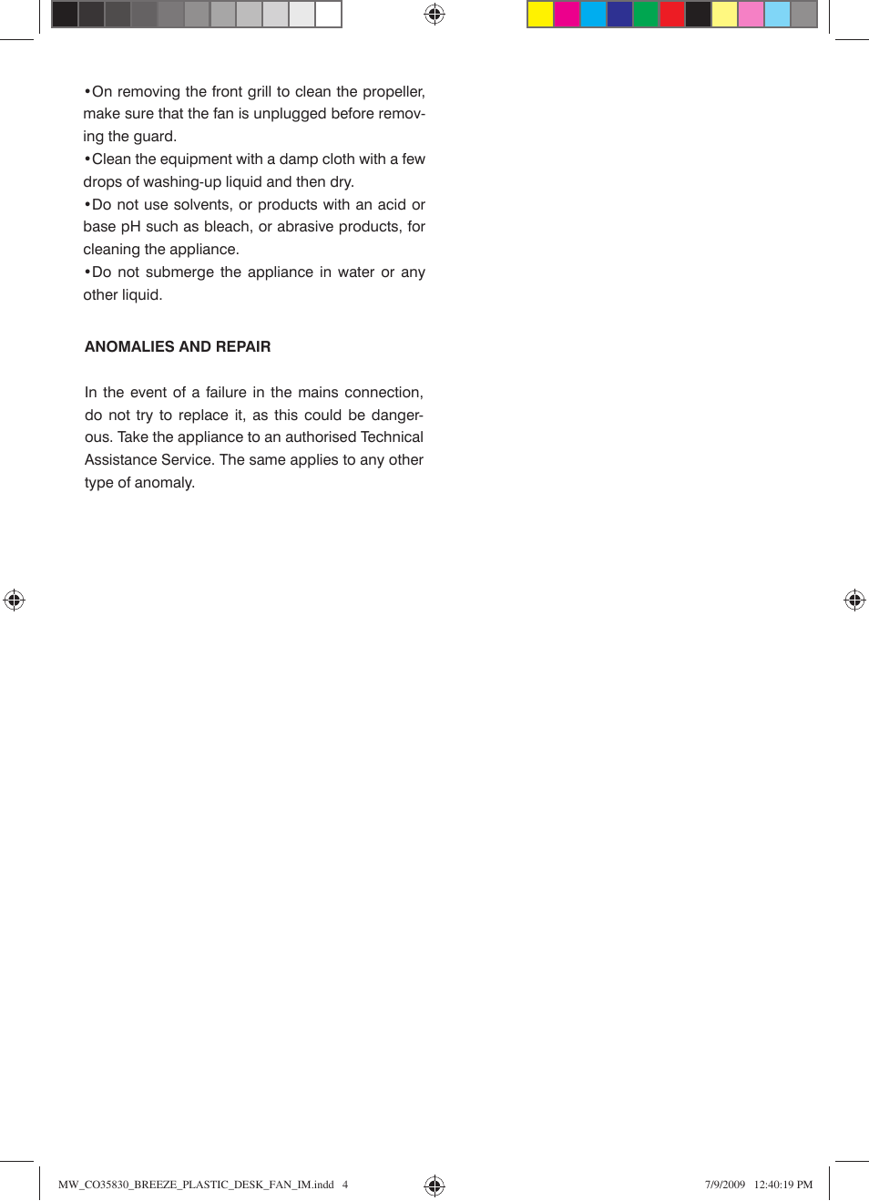 Mellerware 3 5 8 3 05 0 W User Manual | Page 4 / 6
