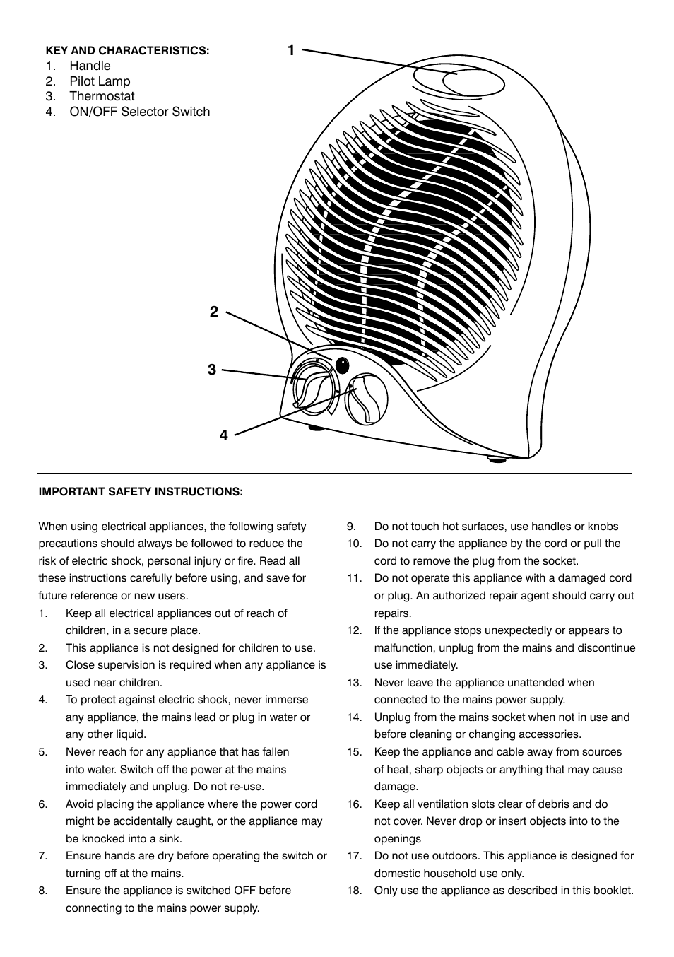 Mellerware 3 5 2 0 02000W User Manual | Page 2 / 4