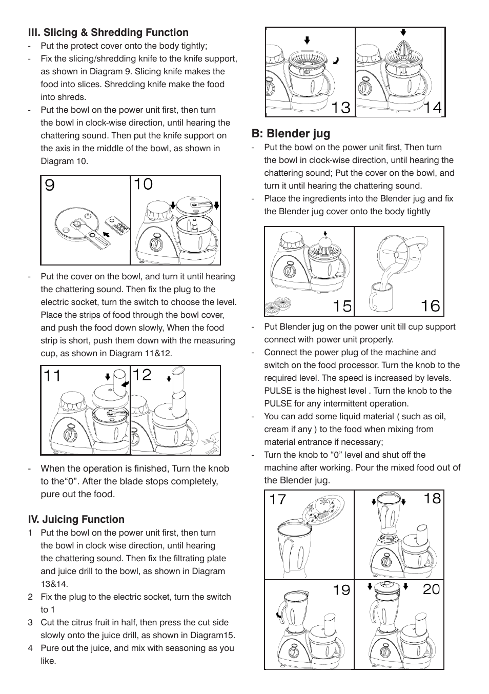 B: blender jug | Mellerware 2 6 2 1 05 0 0 W User Manual | Page 5 / 8