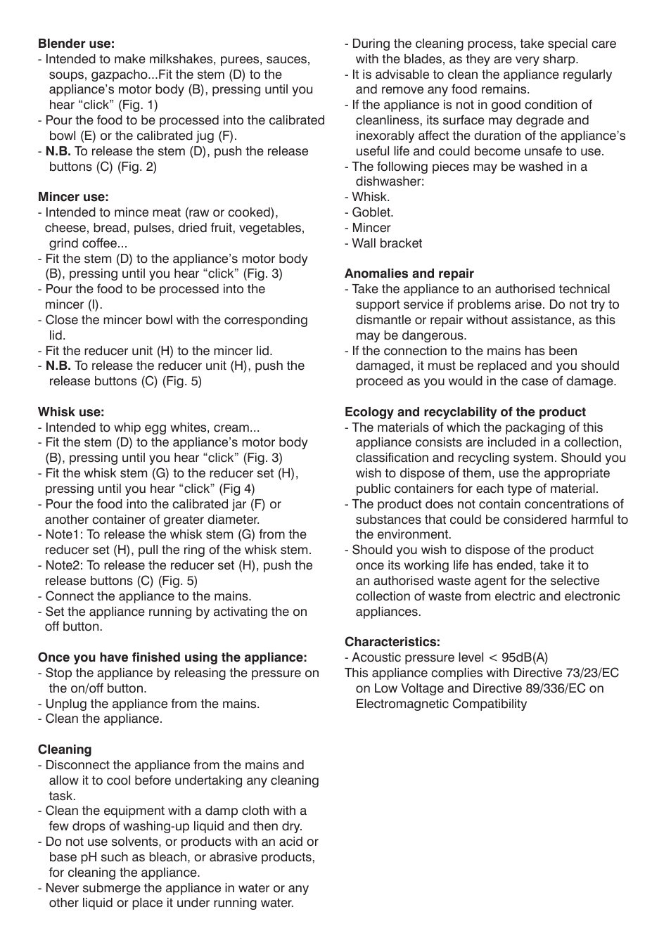 Mellerware ROBOT 400 INOX PLUS 85250 User Manual | Page 5 / 8