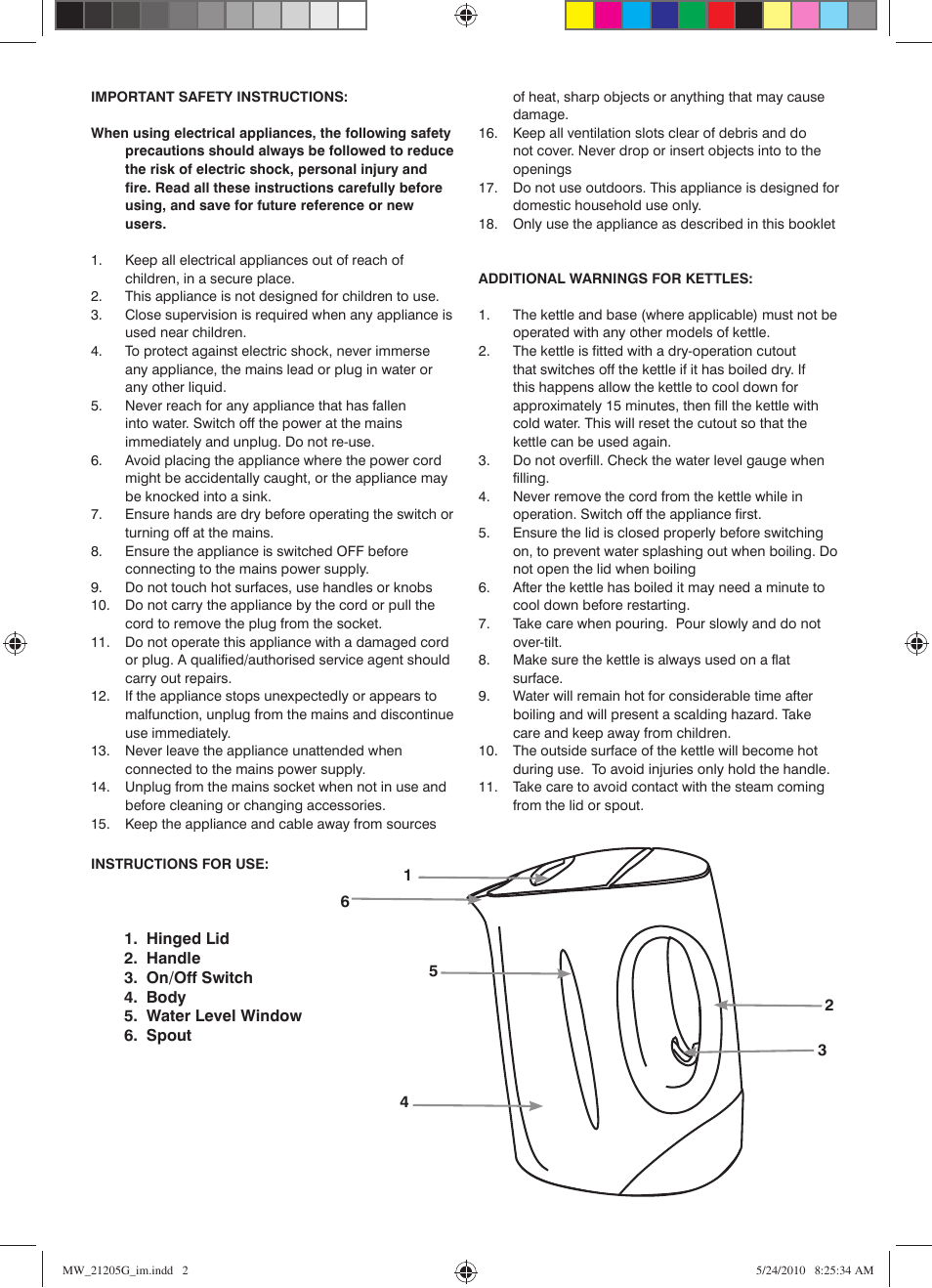 Mellerware 21205G User Manual | Page 2 / 4