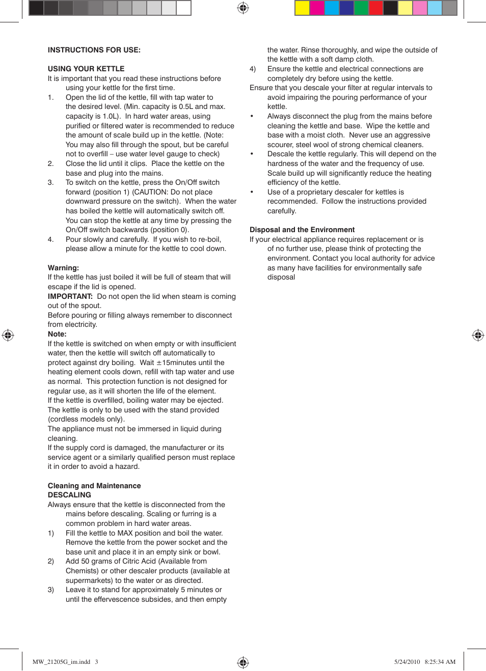 Mellerware 21205G User Manual | Page 3 / 4