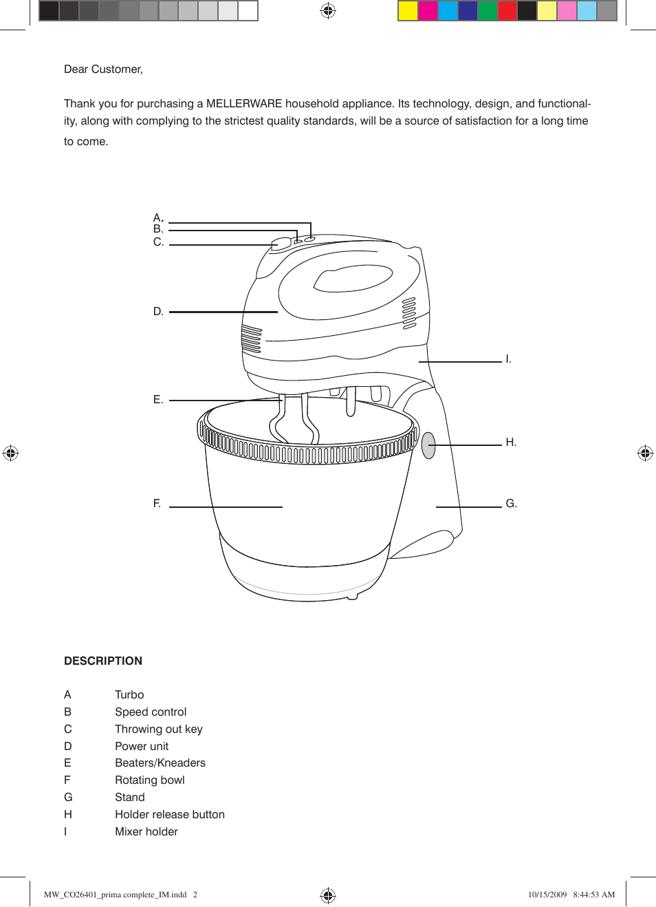 Mellerware PRIMA COMPLETE 26401 User Manual | Page 2 / 6