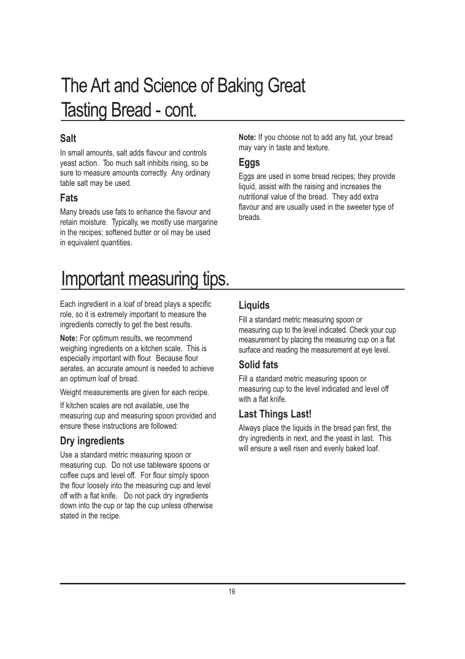 Important measuring tips | Mellerware 26550550W User Manual | Page 16 / 81