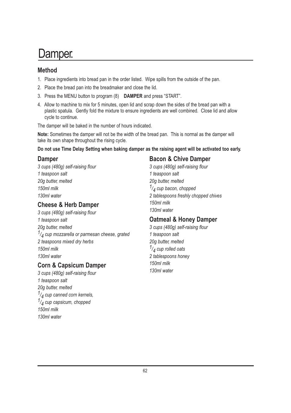 Damper | Mellerware 26550550W User Manual | Page 62 / 81