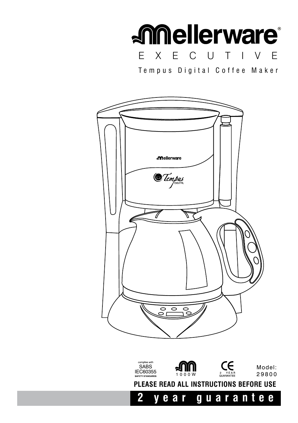 Mellerware 29800 User Manual | 4 pages