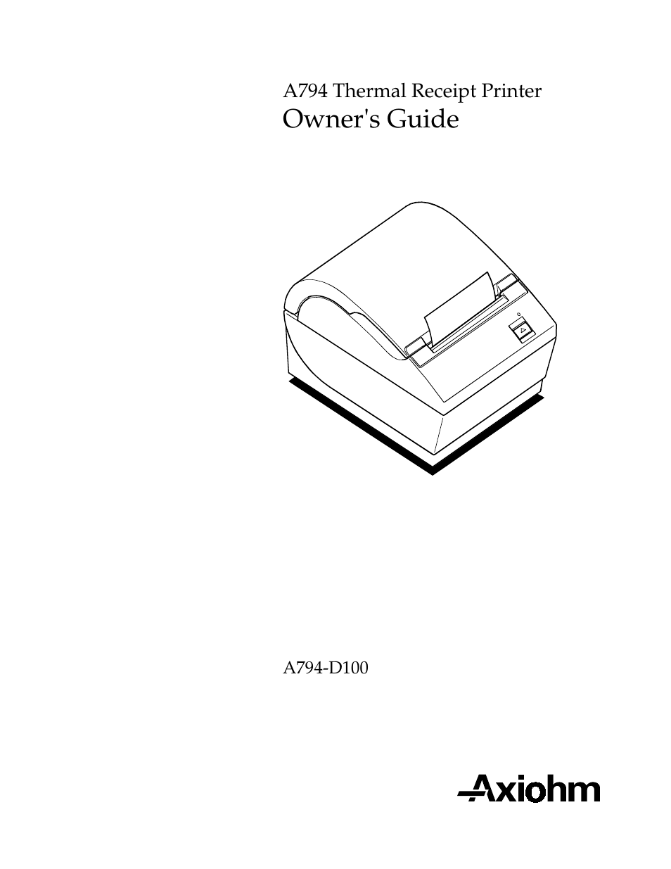 M-S Cash Drawer A794 User Manual | 147 pages