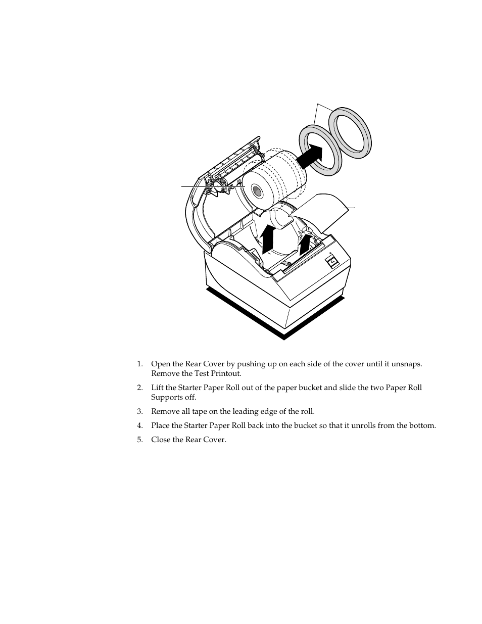 Remove the starter paper roll supports | M-S Cash Drawer A794 User Manual | Page 12 / 147