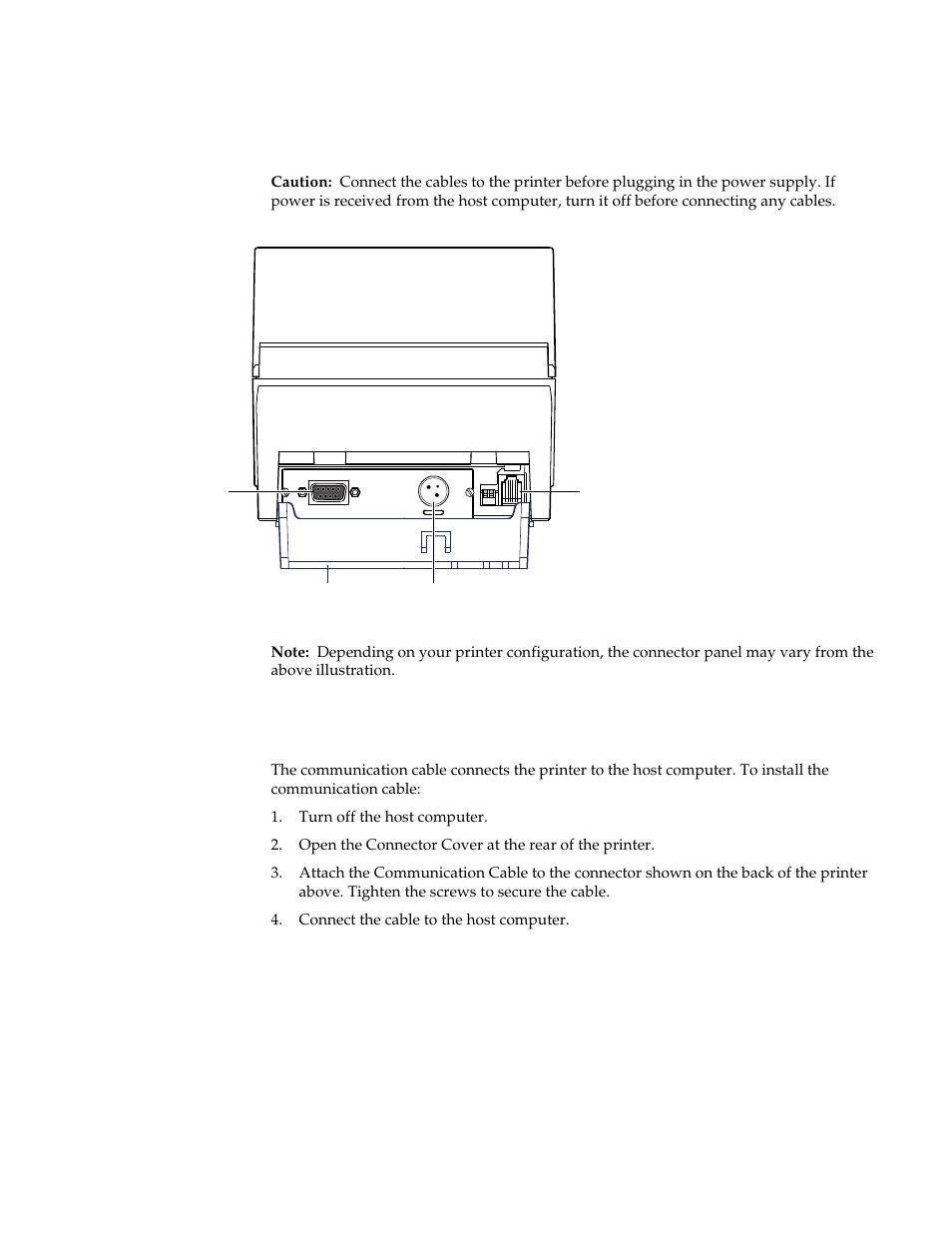 Connect the cables, Communication cable | M-S Cash Drawer A794 User Manual | Page 14 / 147