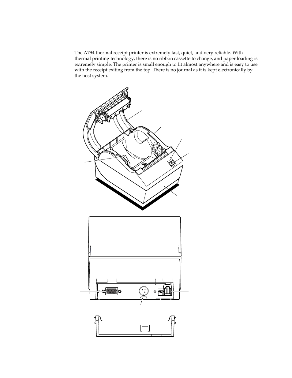Description of printer | M-S Cash Drawer A794 User Manual | Page 7 / 147