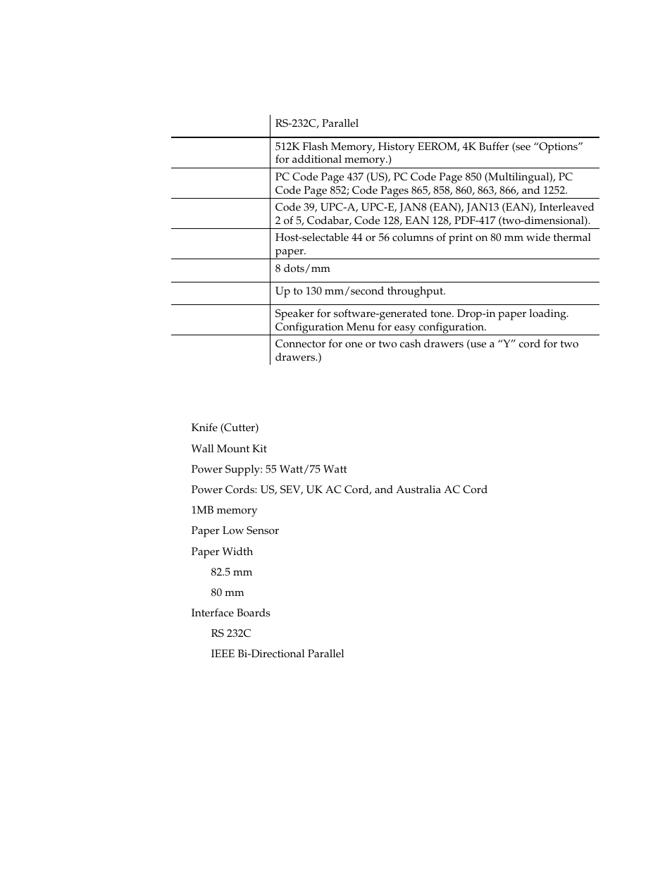 Features, Options | M-S Cash Drawer A794 User Manual | Page 9 / 147