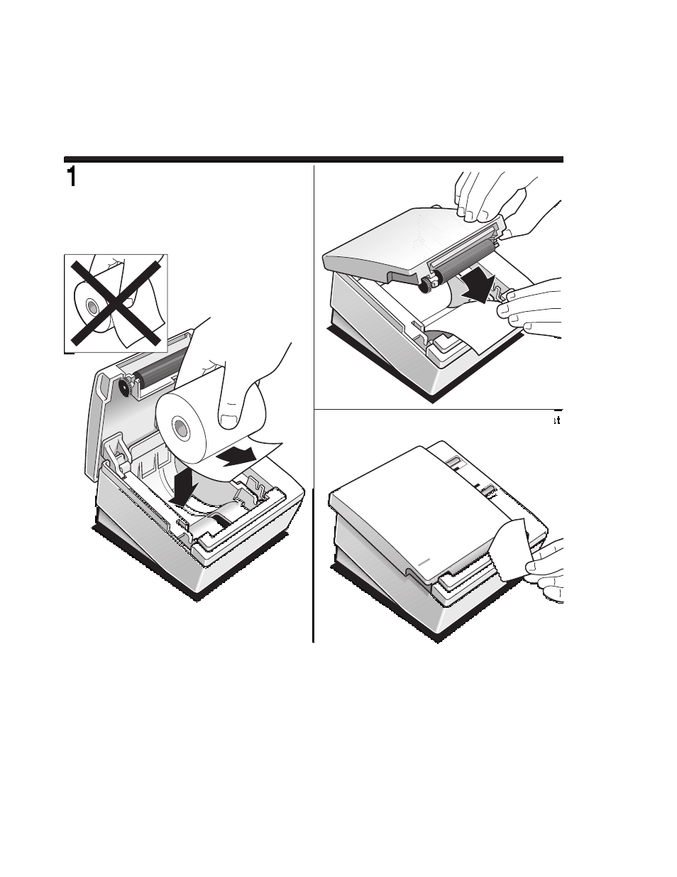 Putting in the paper roll, Close the cover | M-S Cash Drawer 7193 User Manual | Page 27 / 118