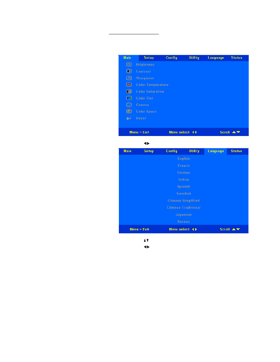 Setting the osd language | Microtek MS4 User Manual | Page 22 / 43