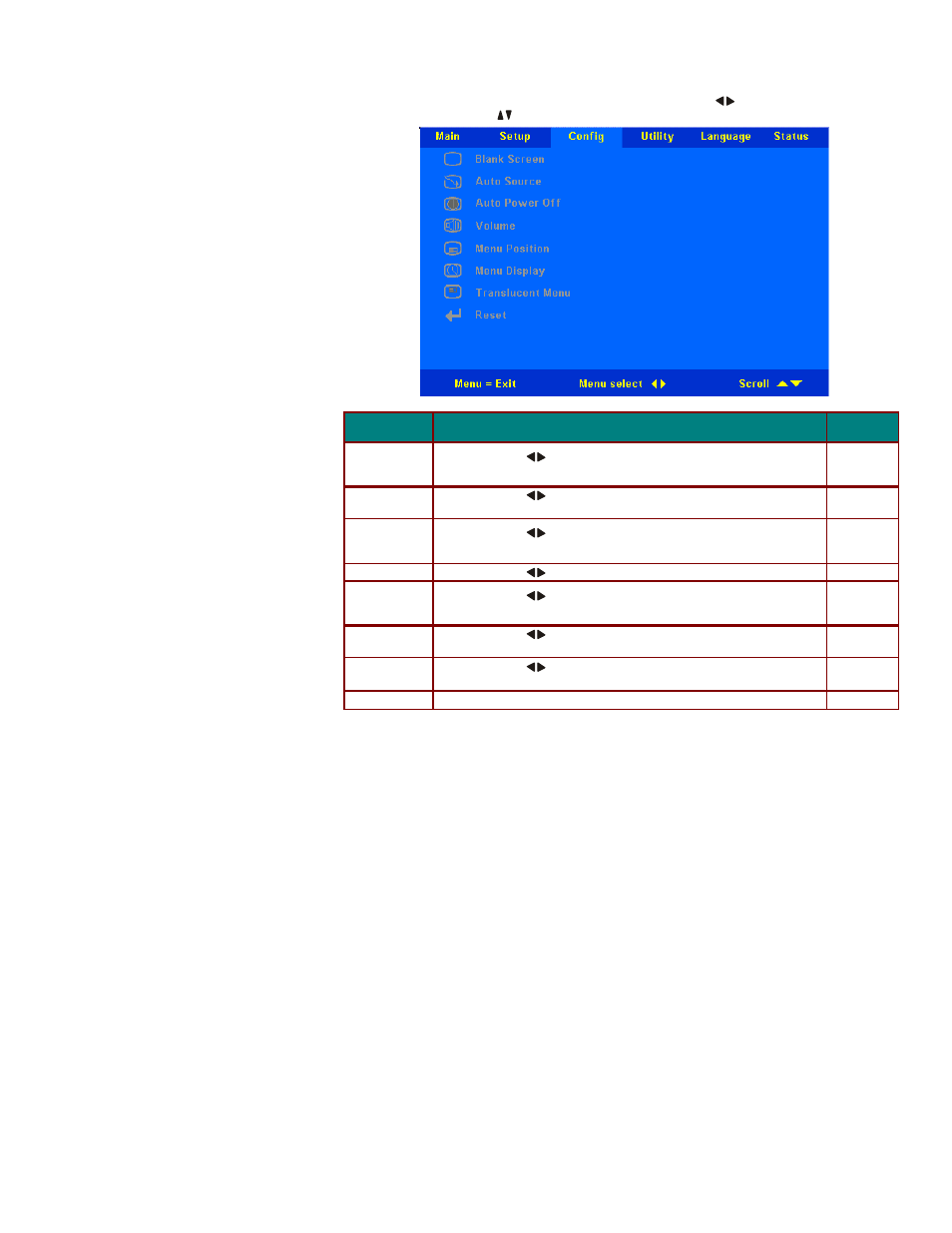 Config menu | Microtek MS4 User Manual | Page 25 / 43