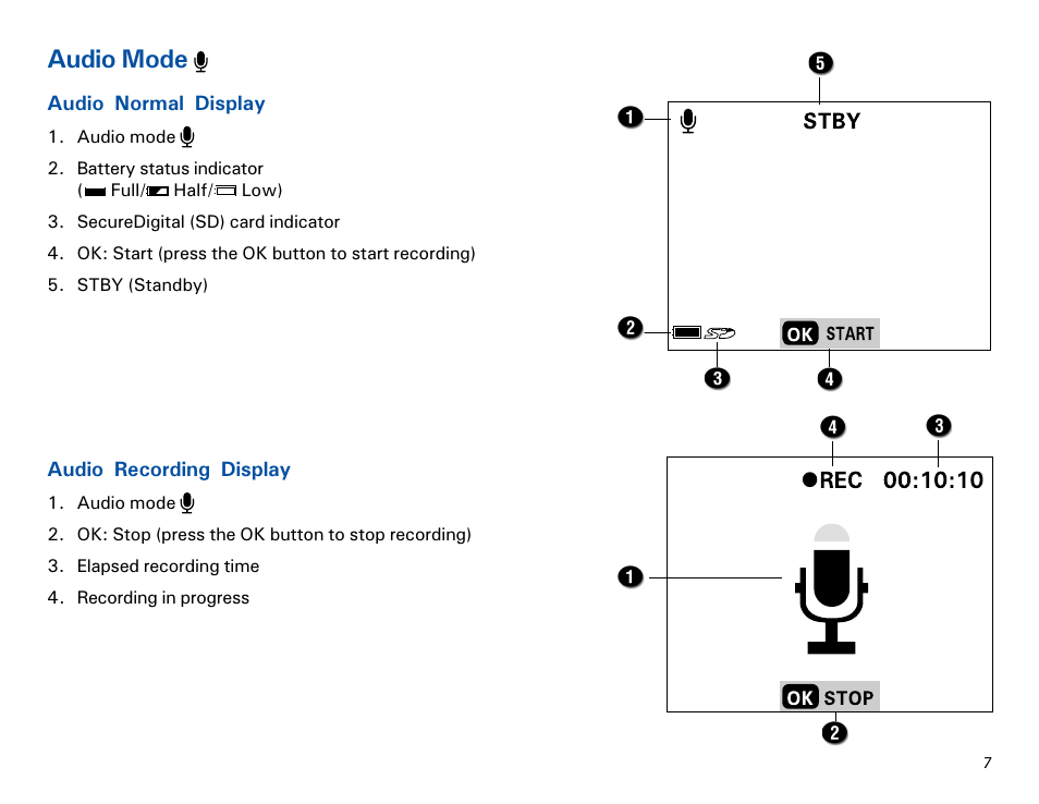 Audio mode | Microtek MKT-1300a User Manual | Page 14 / 72