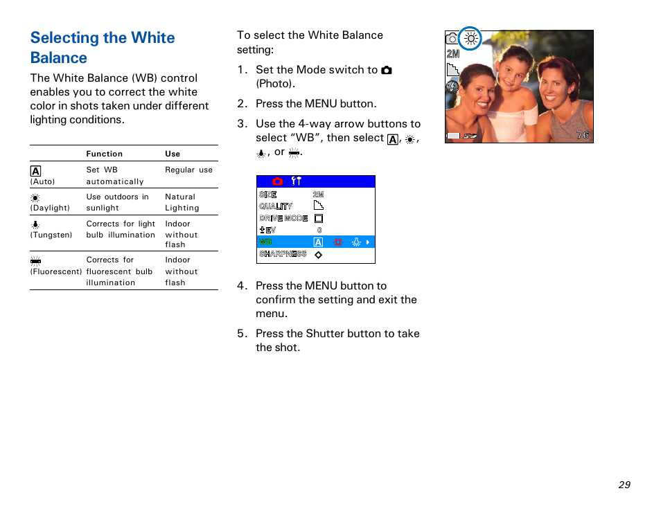 Selecting the white balance | Microtek MKT-1300a User Manual | Page 36 / 72