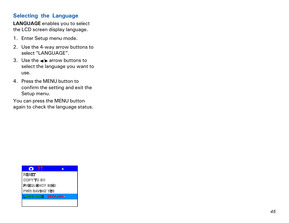 Selecting the language | Microtek MKT-1300a User Manual | Page 52 / 72