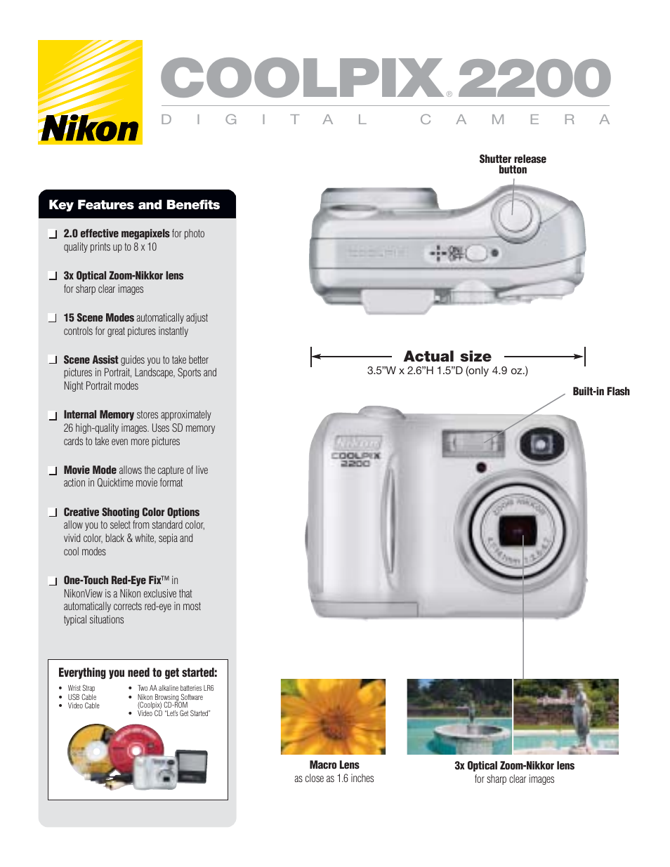 Coolpix 2200 | Microtek COOLPIX 2200 User Manual | Page 2 / 6