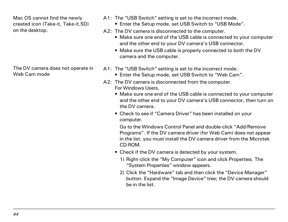 Microtek MV300 User Manual | Page 44 / 47