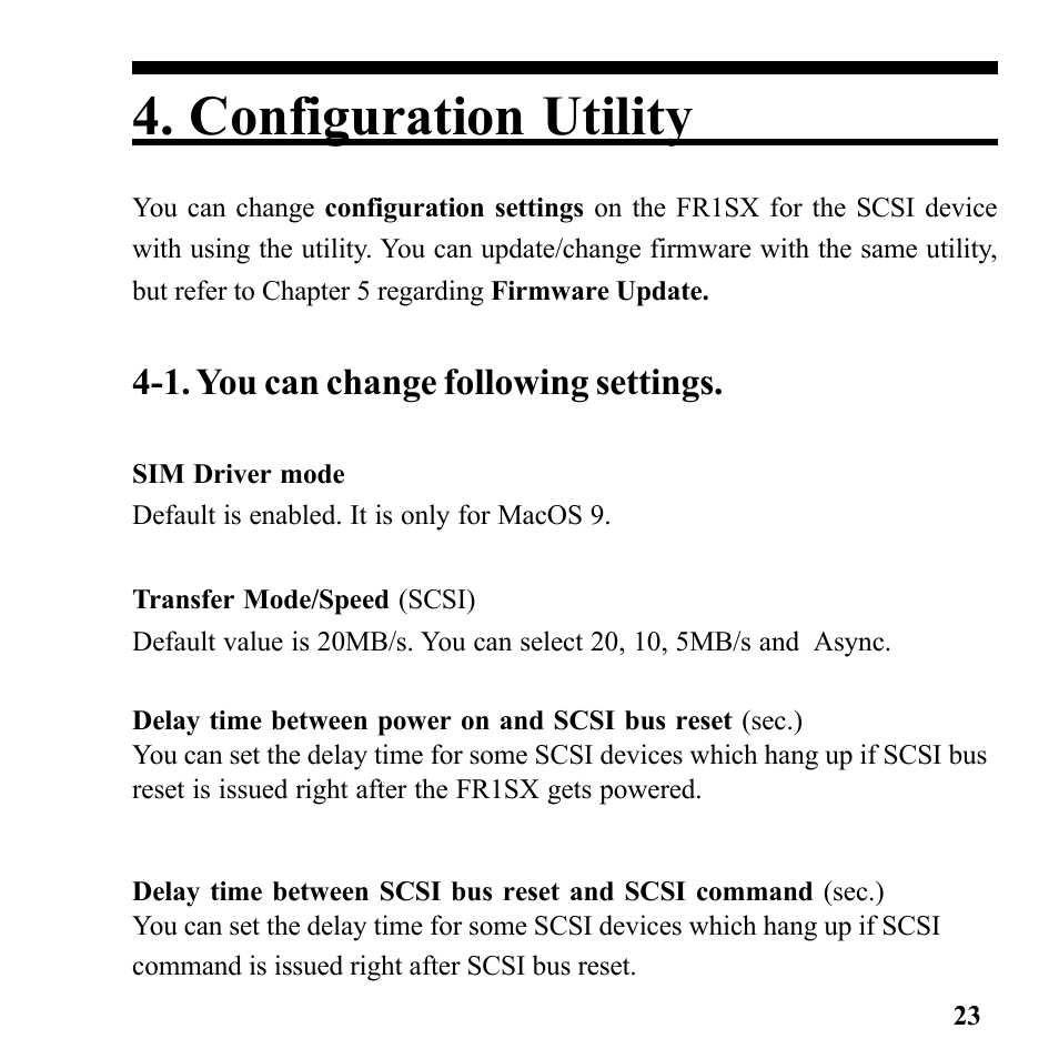 Configuration utility, 1. you can change following settings | Microtek Converter User Manual | Page 27 / 65