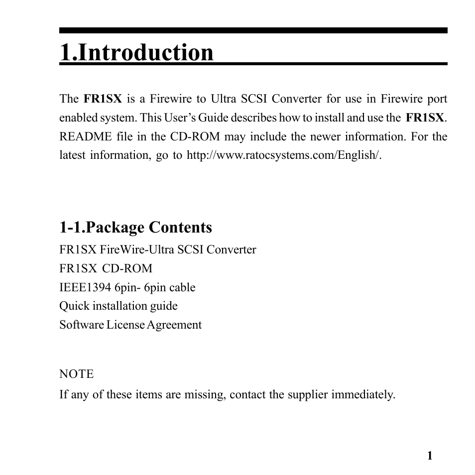 Introduction, 1.package contents | Microtek Converter User Manual | Page 5 / 65