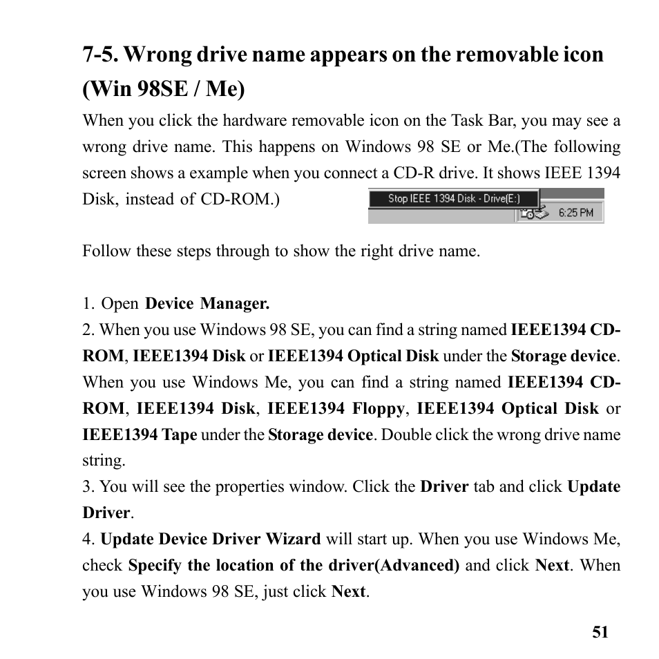 5. wrong drive name appears on the removable icon | Microtek Converter User Manual | Page 55 / 65