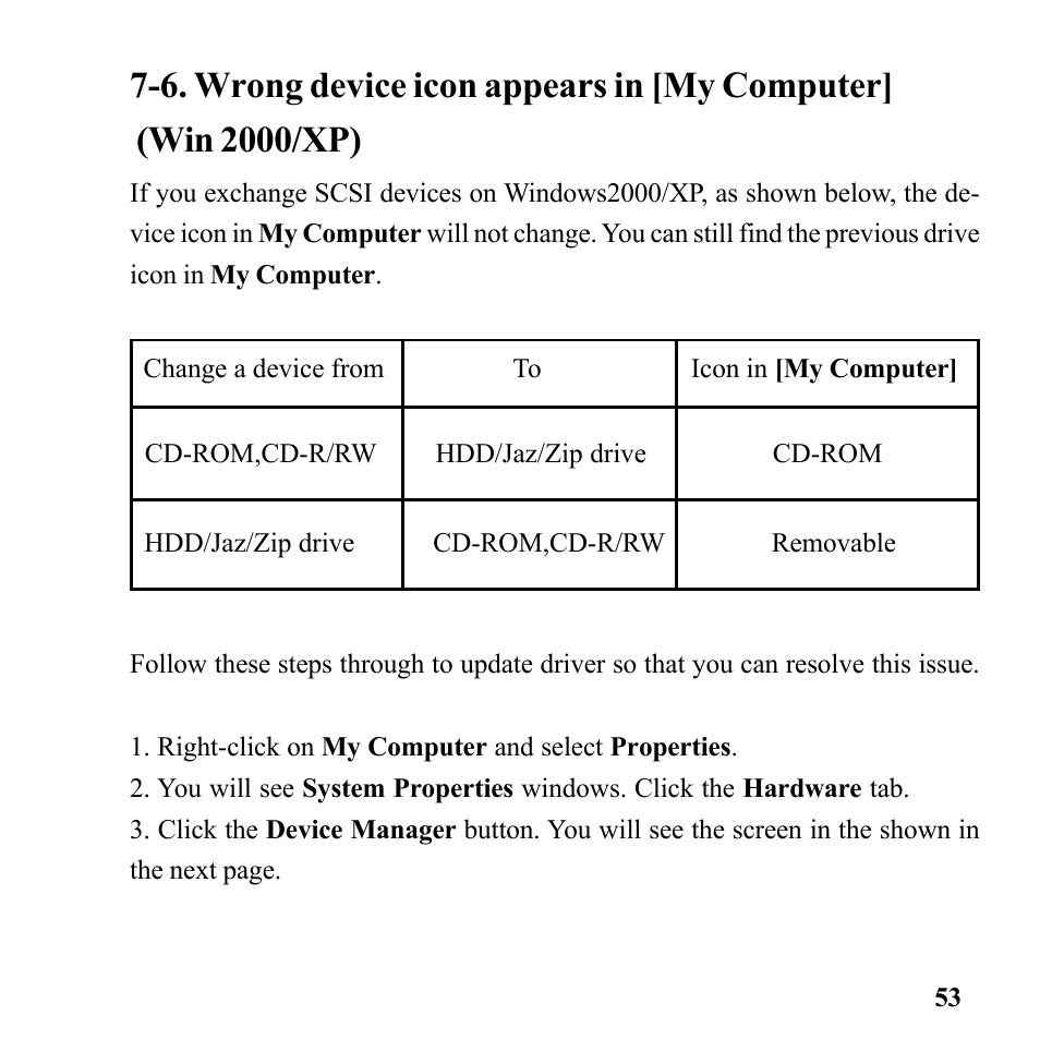6. wrong device icon appears in [my computer | Microtek Converter User Manual | Page 57 / 65