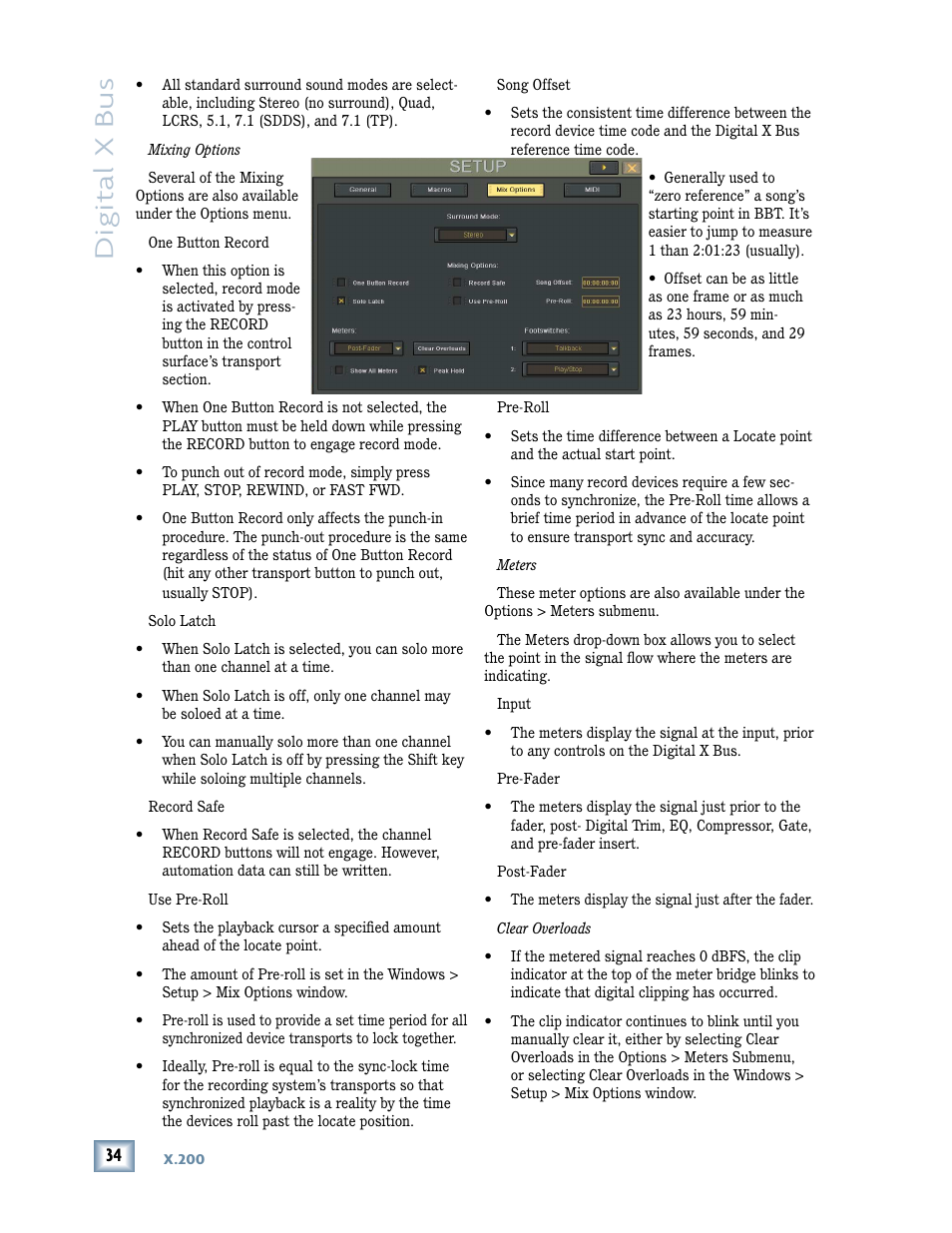 Digital x bus | MACKIE DIGITALXBUS X.200 User Manual | Page 34 / 98