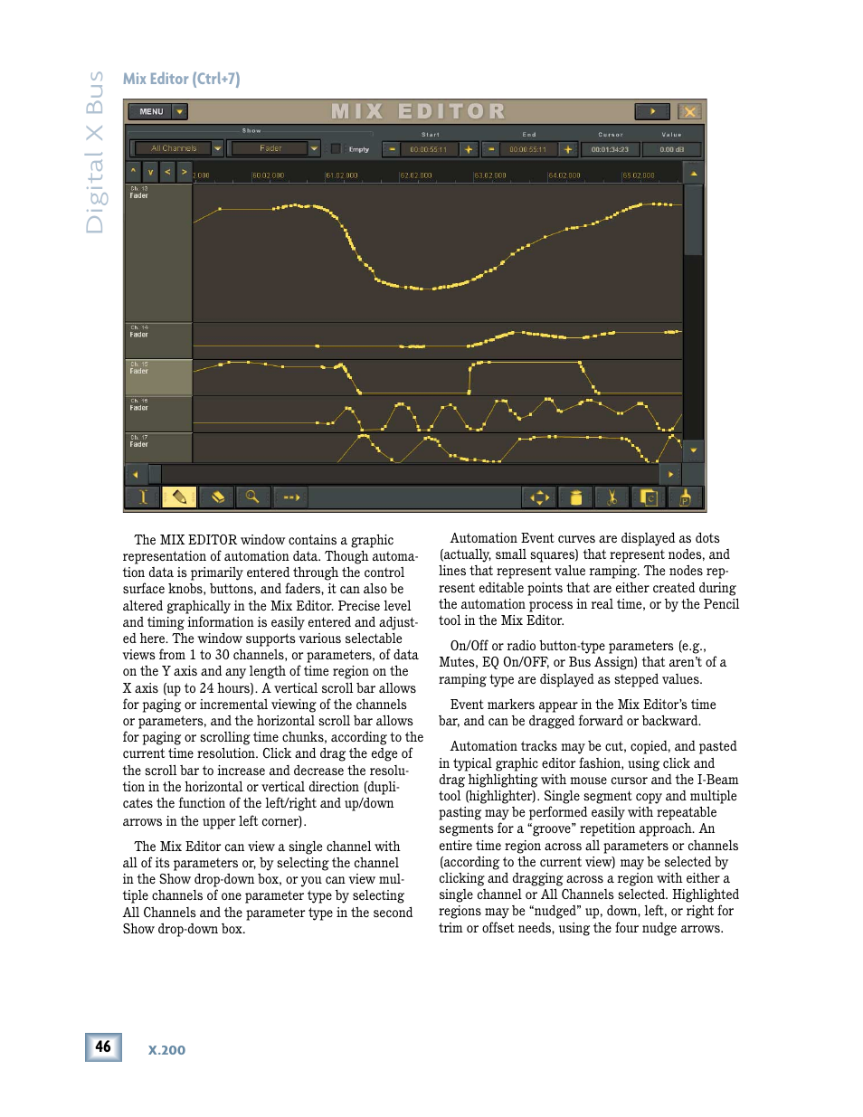 Digital x bus | MACKIE DIGITALXBUS X.200 User Manual | Page 46 / 98