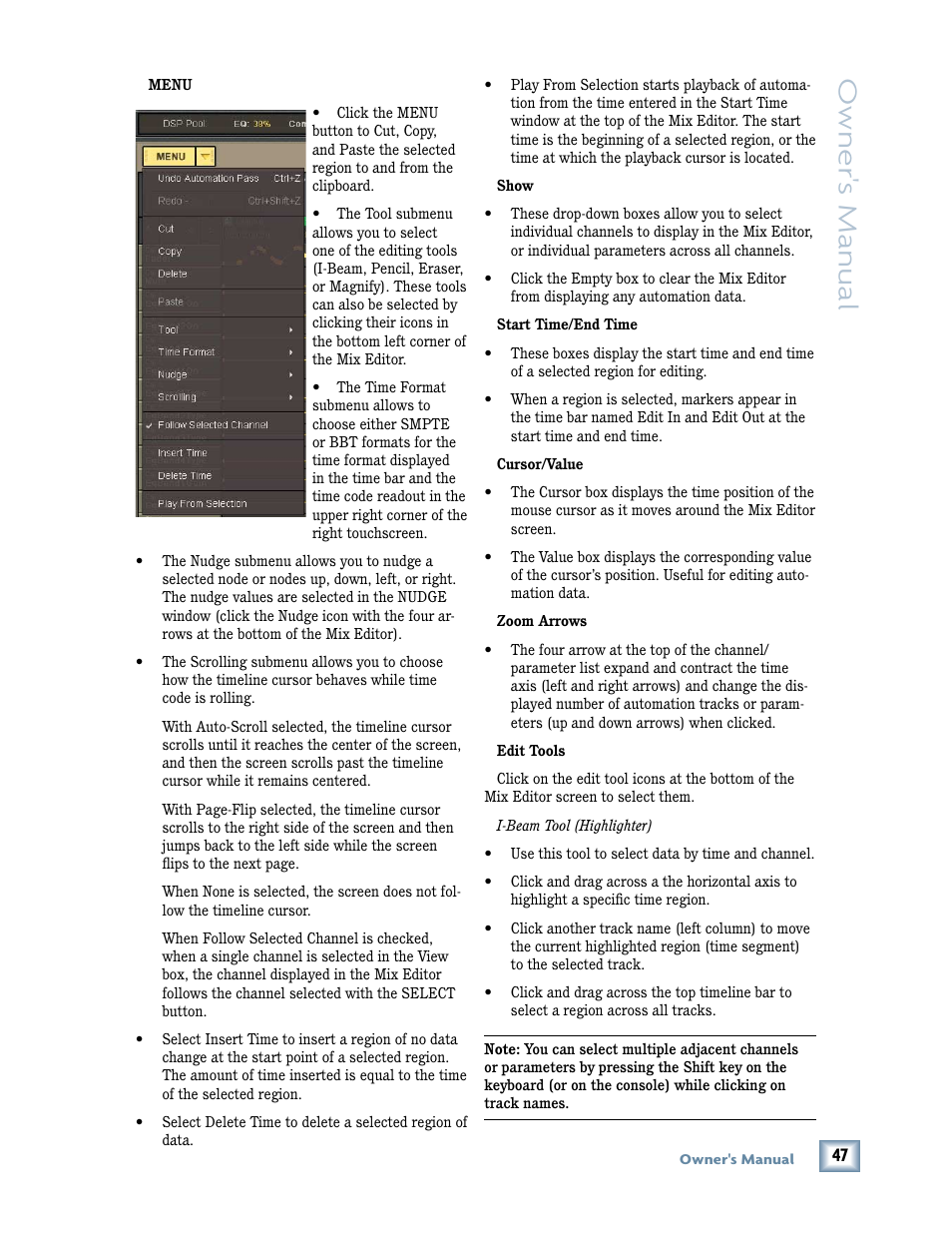 Owner 's manual | MACKIE DIGITALXBUS X.200 User Manual | Page 47 / 98