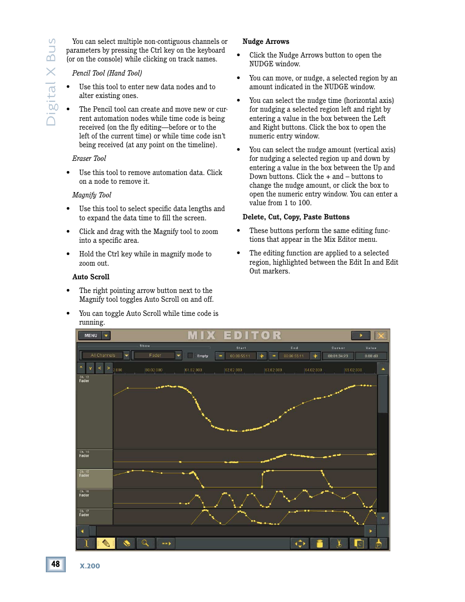 Digital x bus | MACKIE DIGITALXBUS X.200 User Manual | Page 48 / 98