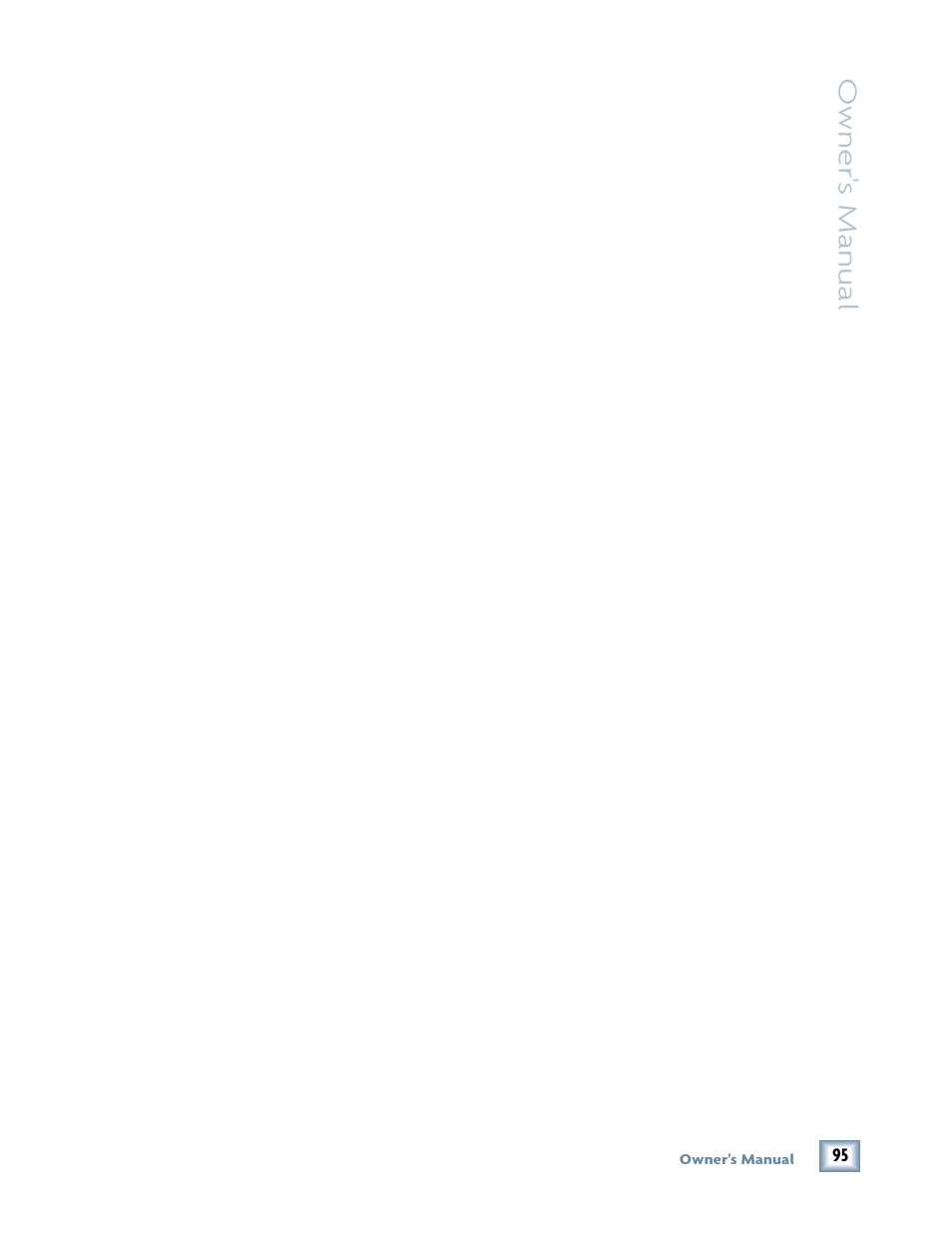 Owner 's manual | MACKIE DIGITALXBUS X.200 User Manual | Page 95 / 98