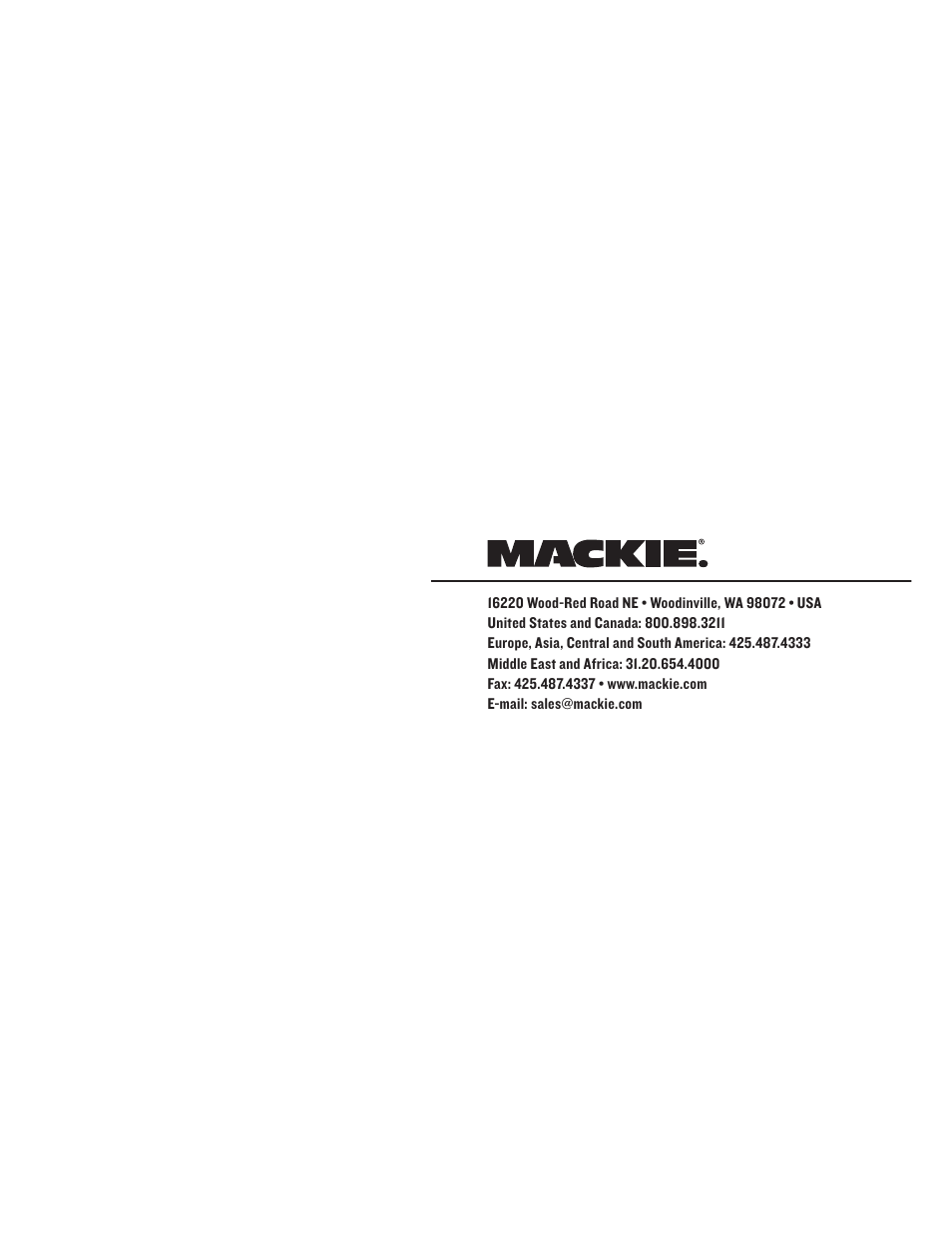 MACKIE SWA1801Z User Manual | Page 12 / 12