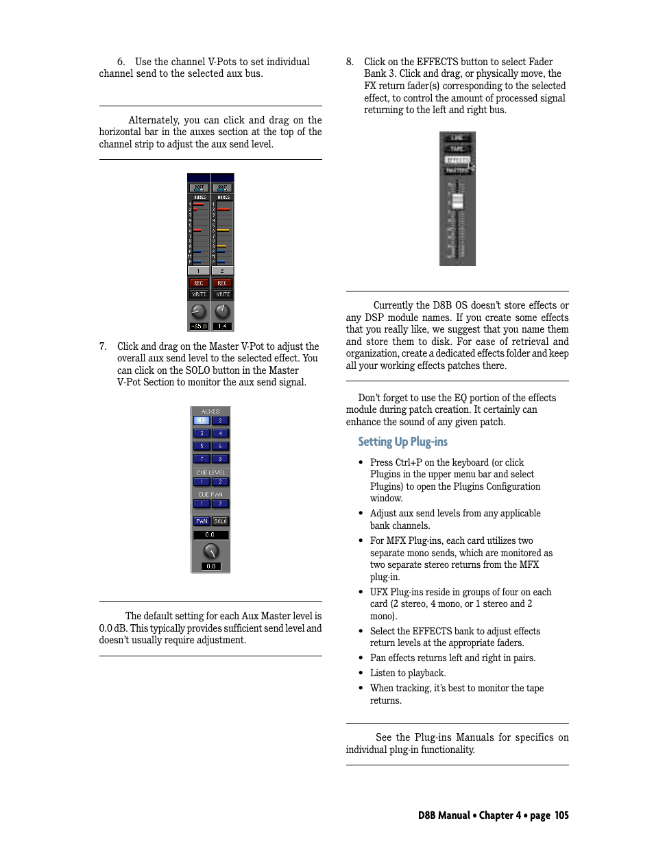 Setting up plug-ins | MACKIE D8B User Manual | Page 19 / 46