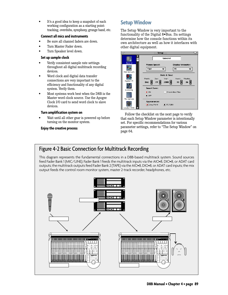 Setup window | MACKIE D8B User Manual | Page 3 / 46