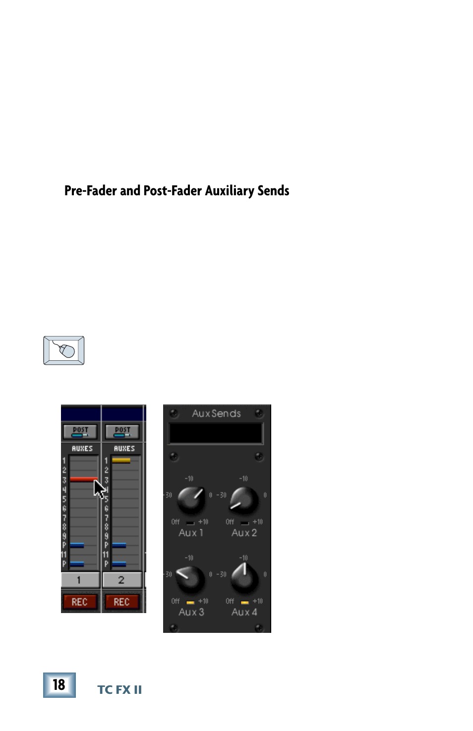 Pre-fader and post-fader auxiliary sends | MACKIE M2000 User Manual | Page 18 / 20