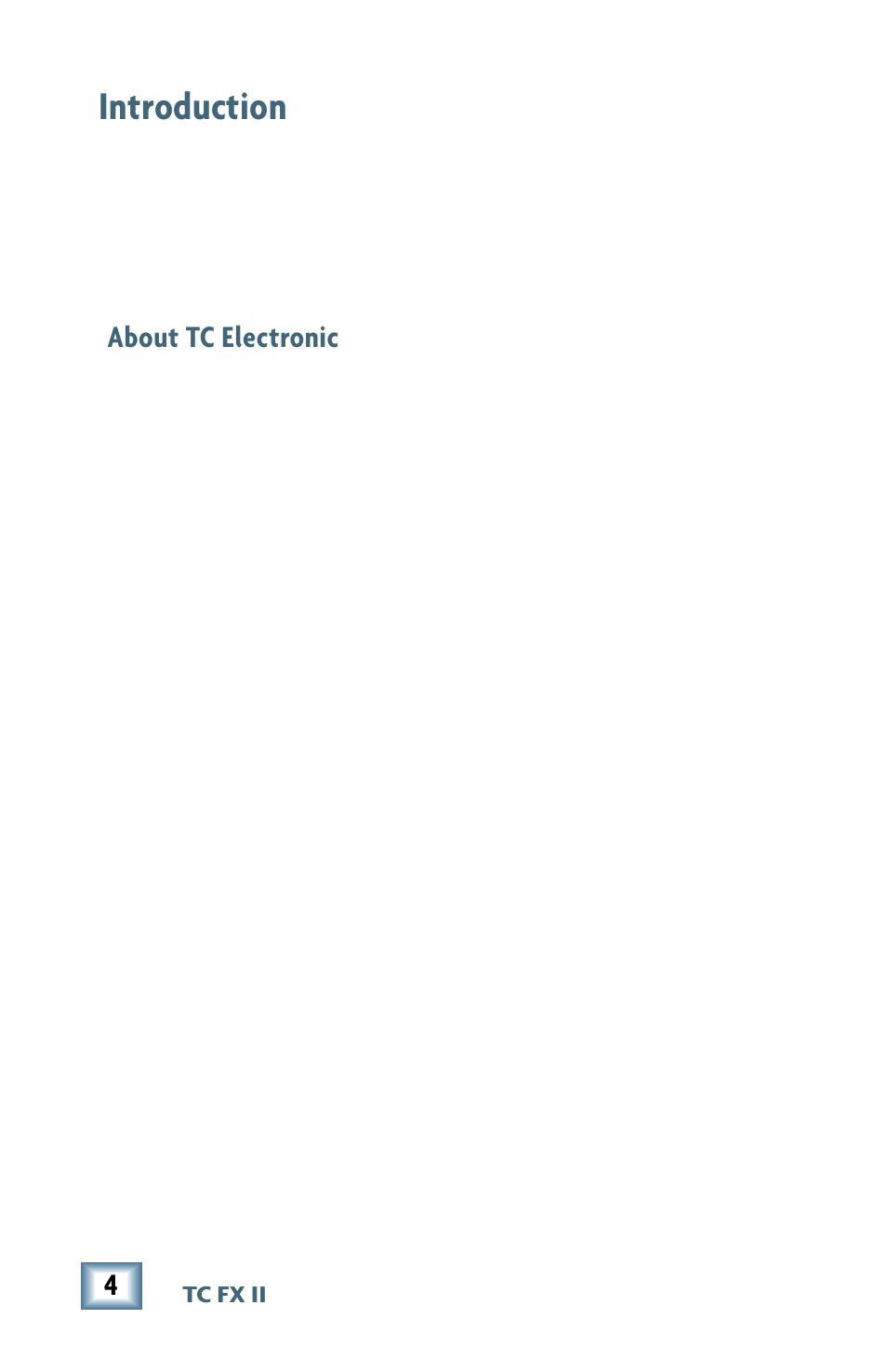 Introduction, About tc electronic | MACKIE M2000 User Manual | Page 4 / 20