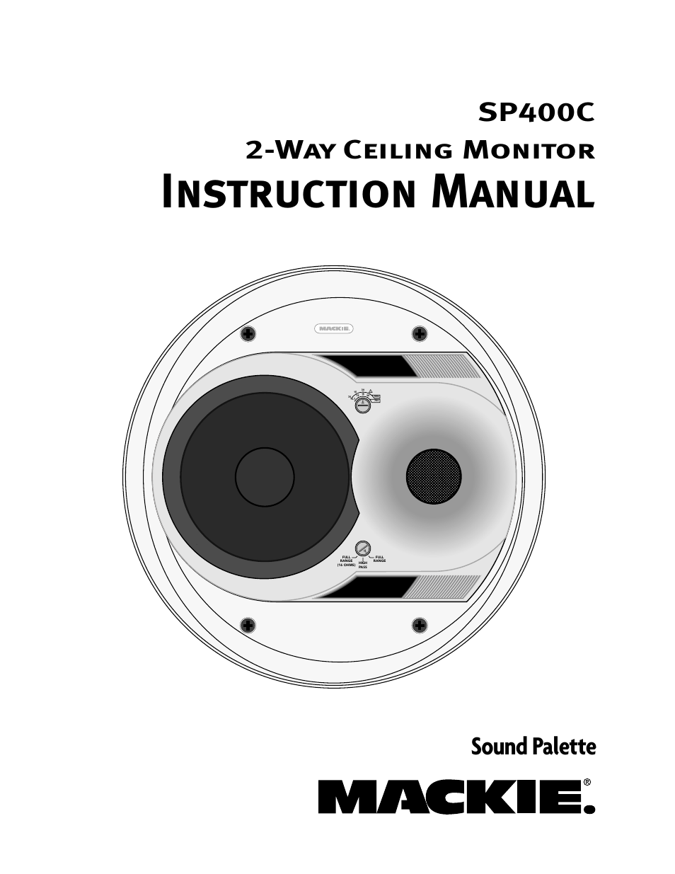 MACKIE SP400C User Manual | 8 pages