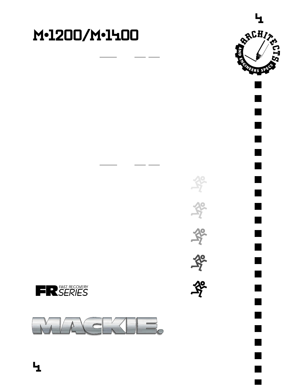 MACKIE FRSERIES M1400 User Manual | Page 4 / 4
