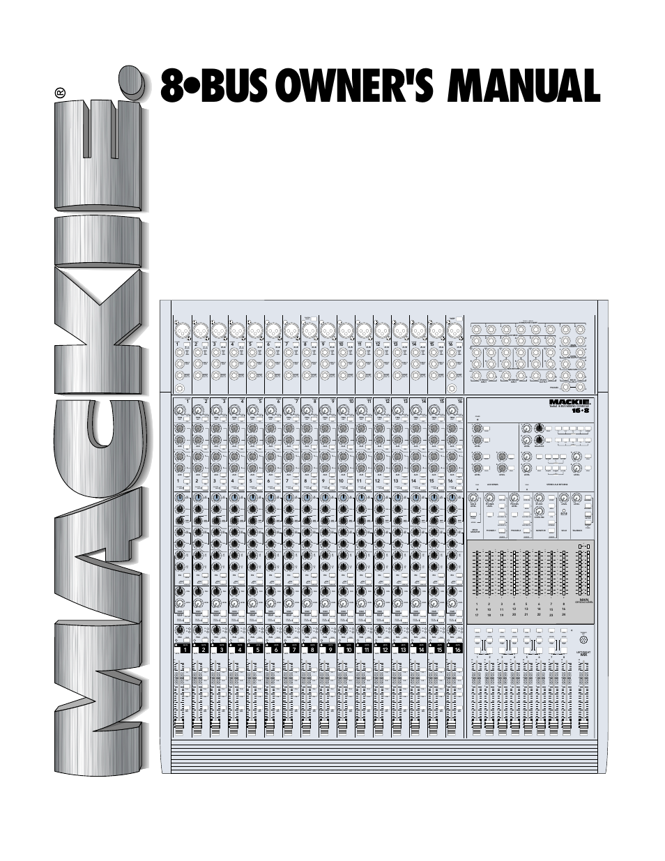 MACKIE 8-submaster mixer User Manual | 74 pages