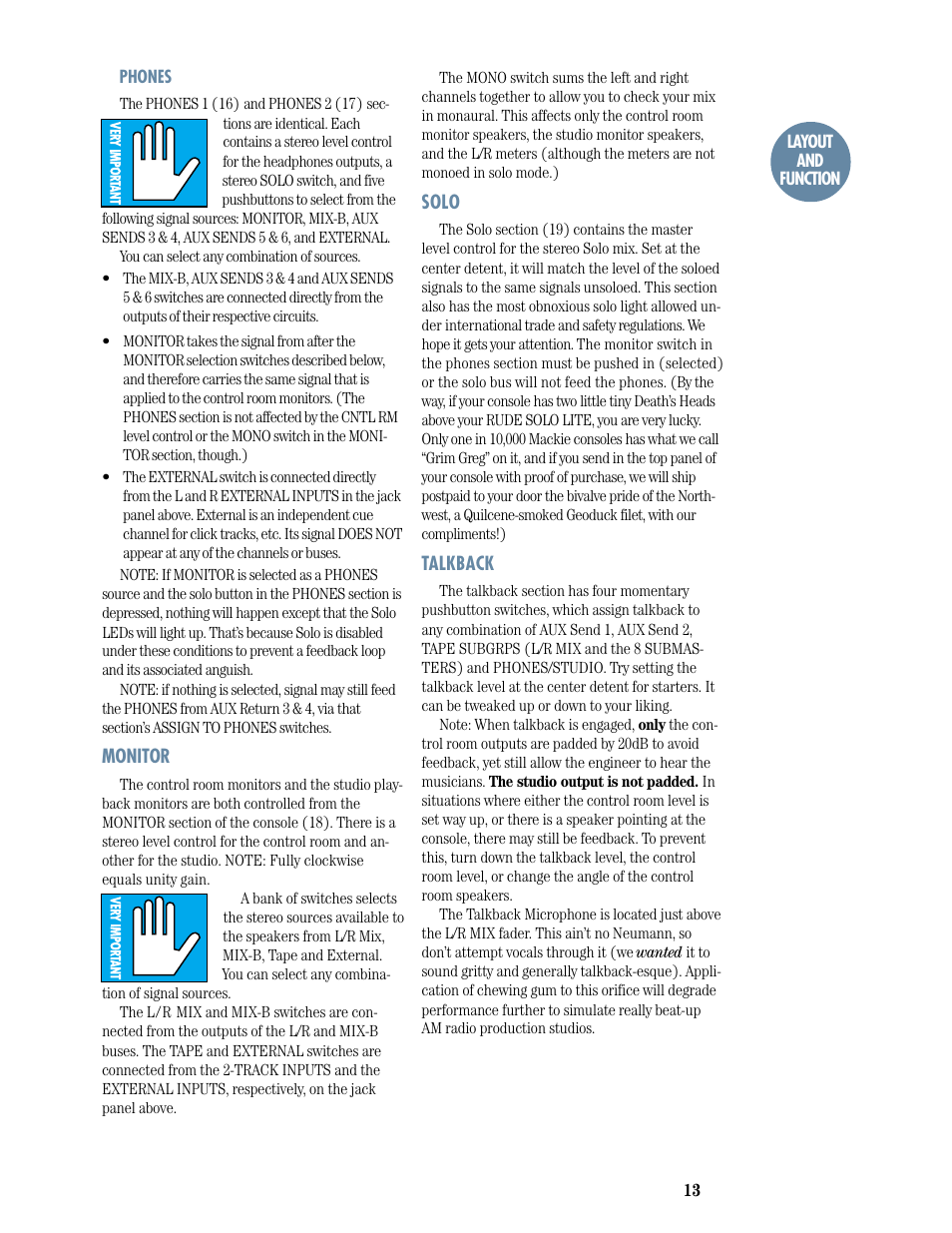 MACKIE 8-submaster mixer User Manual | Page 15 / 74
