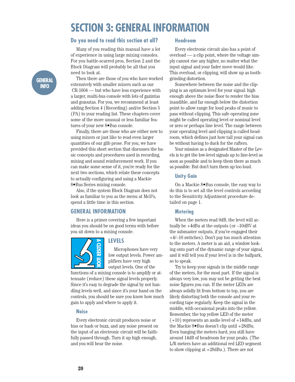 MACKIE 8-submaster mixer User Manual | Page 22 / 74