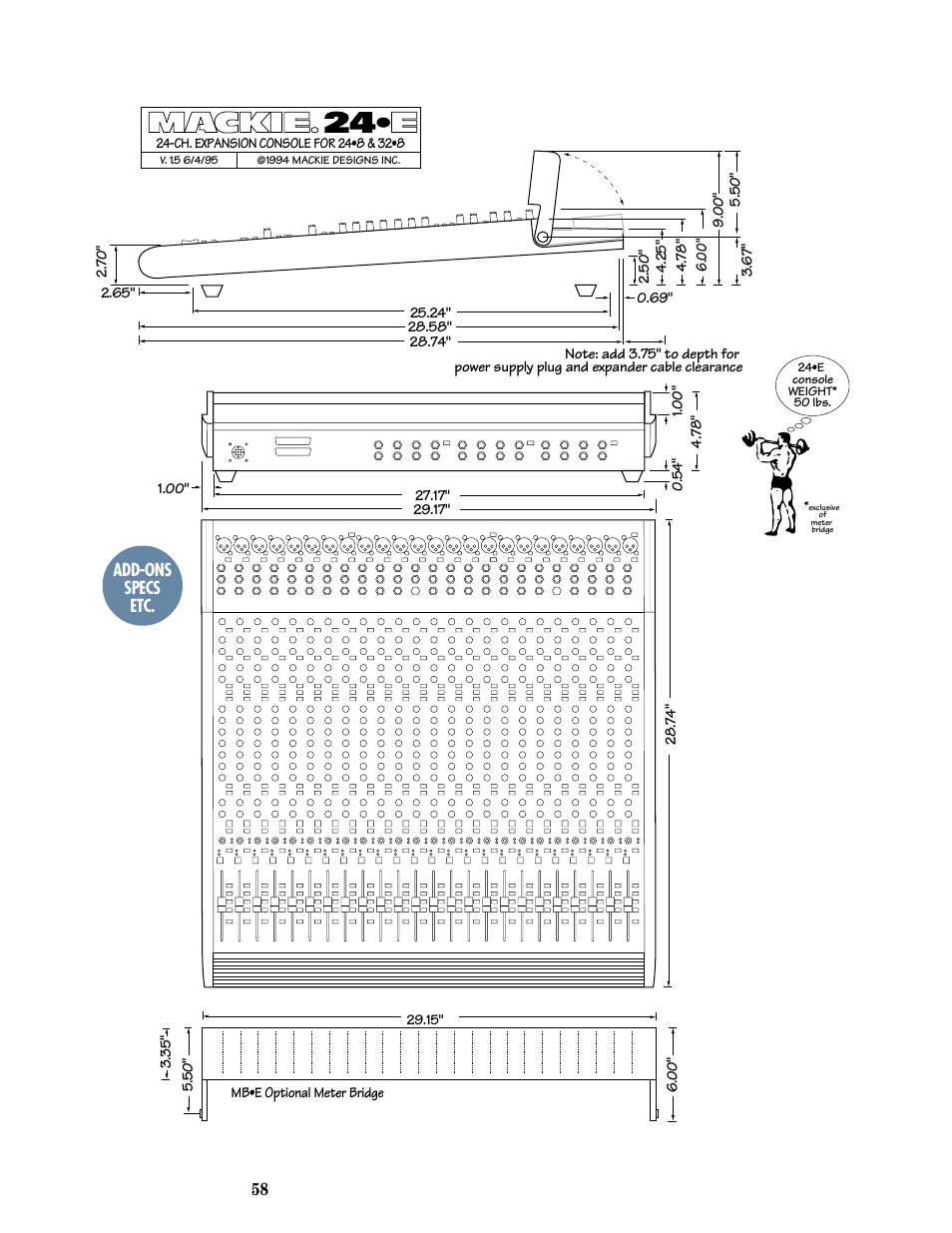 MACKIE 8-submaster mixer User Manual | Page 60 / 74