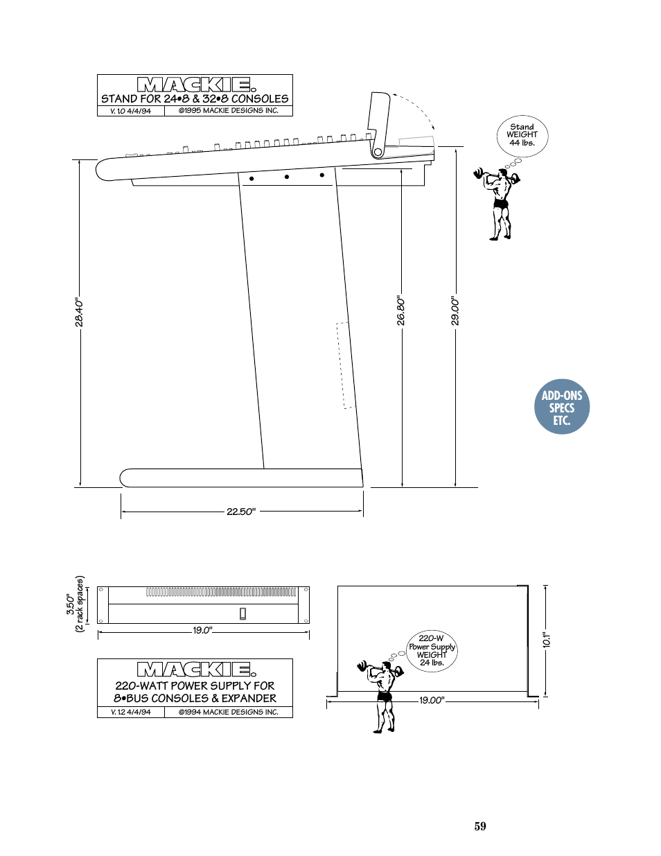 MACKIE 8-submaster mixer User Manual | Page 61 / 74