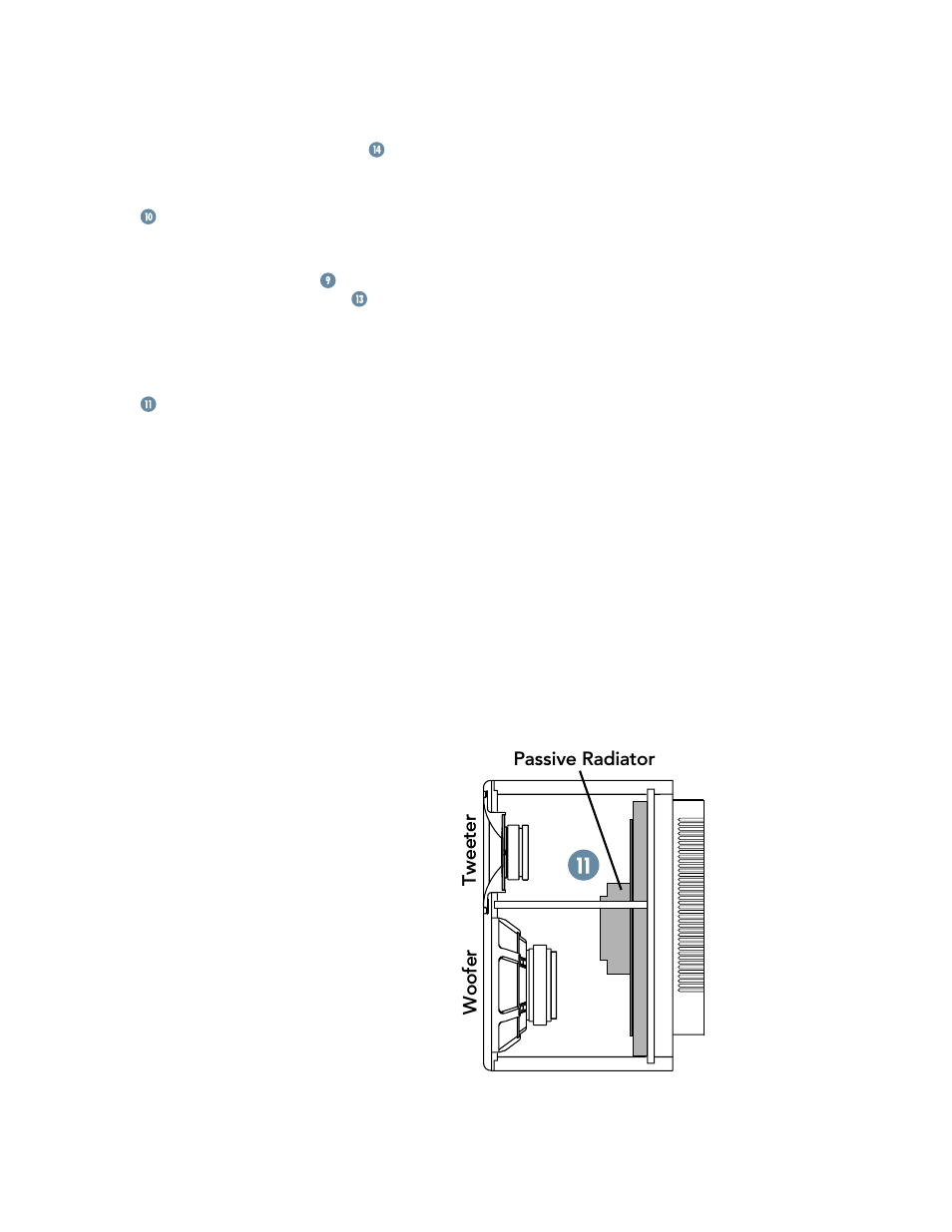 Tweeter woofer passive radiator | MACKIE HR824 User Manual | Page 11 / 20