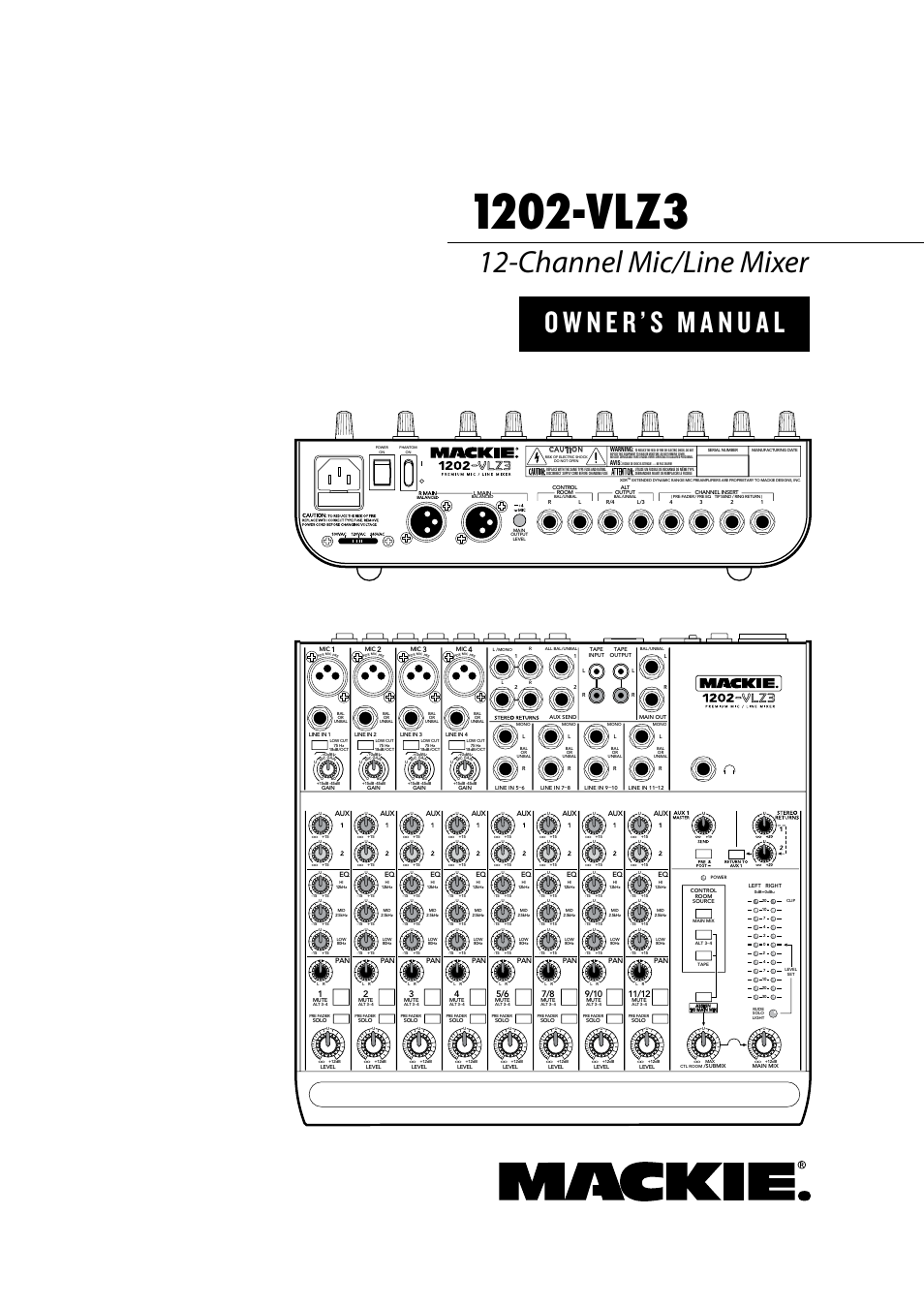 MACKIE 1202-VLZ3 User Manual | 28 pages