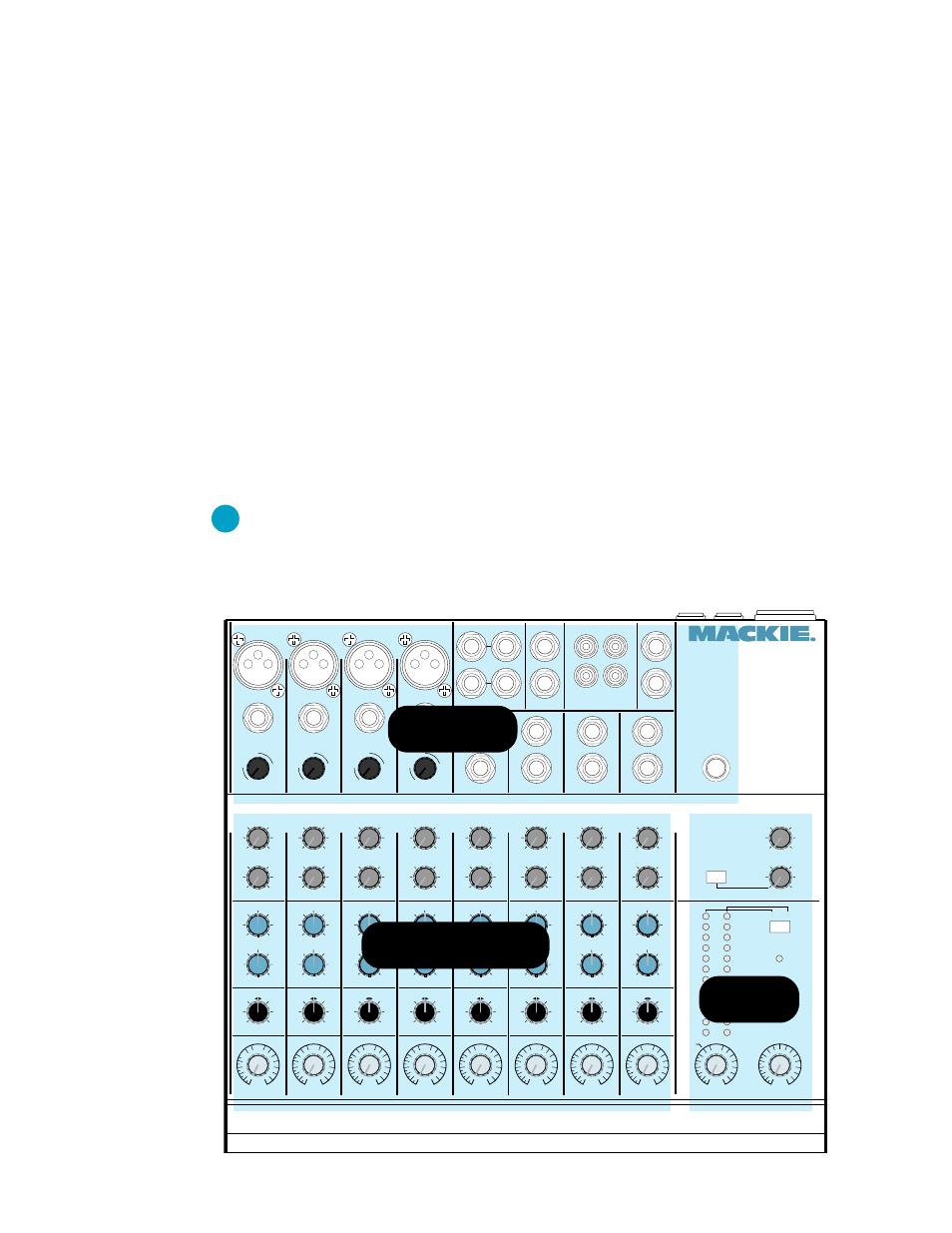 Patchbay channel strips output, Patchbay, Microphone inputs | Micro series 1202 | MACKIE 1202 User Manual | Page 4 / 15